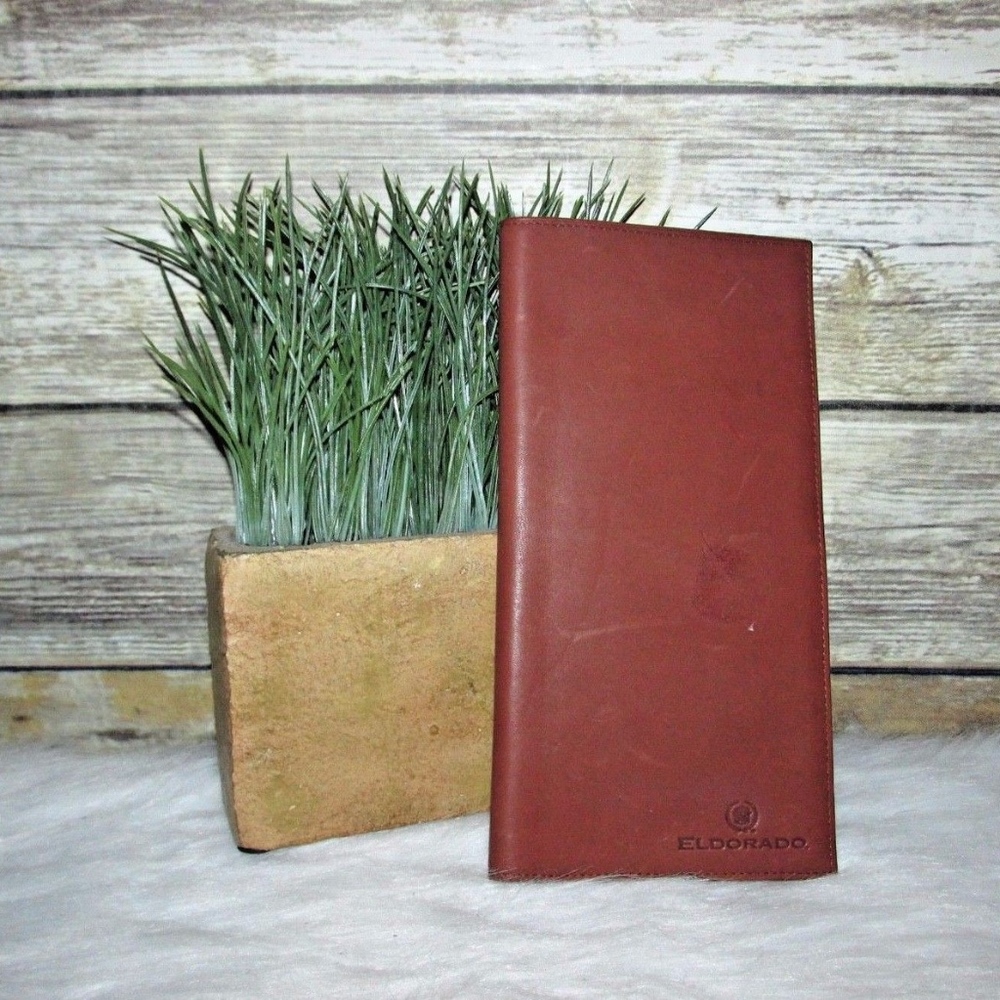El Dorado Brown Leather Bifold Passport Wallet